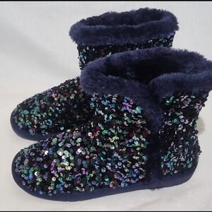 Sequin Fur-Lined Women's Boots